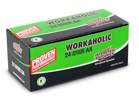 Workaholic AA Batteries by Interstate Batteries