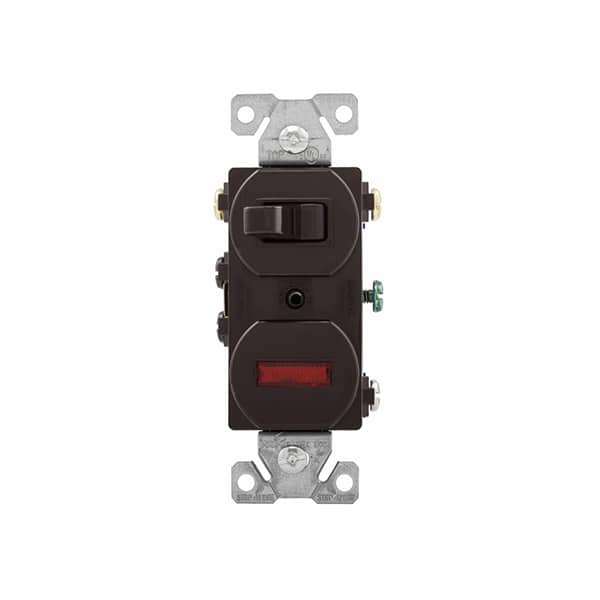 Duplex Combination 3-Way Switch with Pilot Light by Eaton