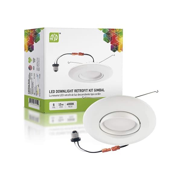 6" LED Downlight Retrofit Kit Gimbal